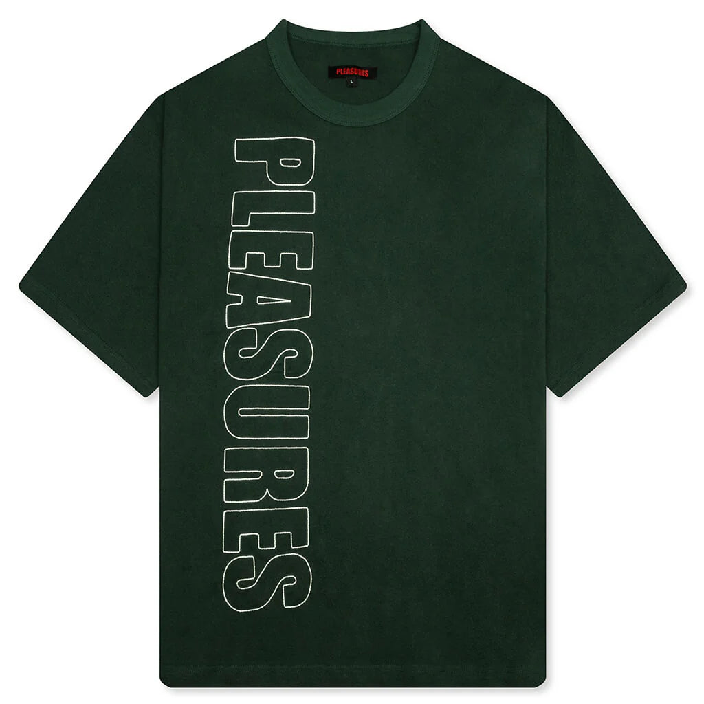 Outline Heavyweight T Shirt Forest Green
