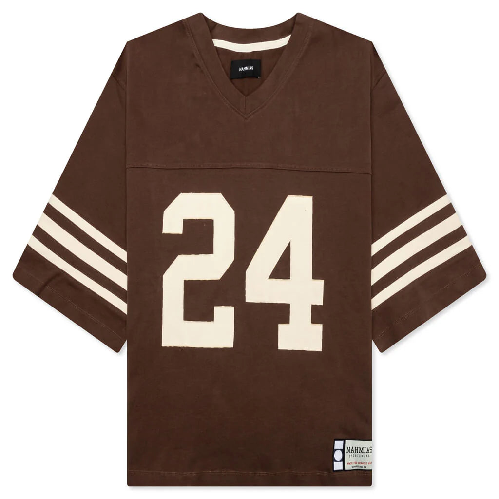 Heavy cotton 24 Football Jersey Brown