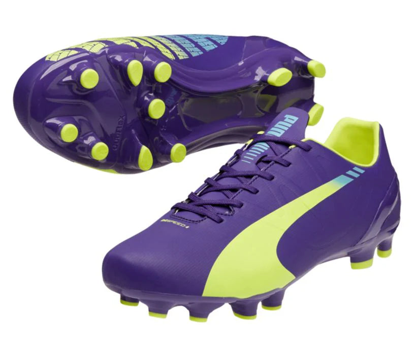 PUMA evoSPEED 43 FG Purple Yellow
