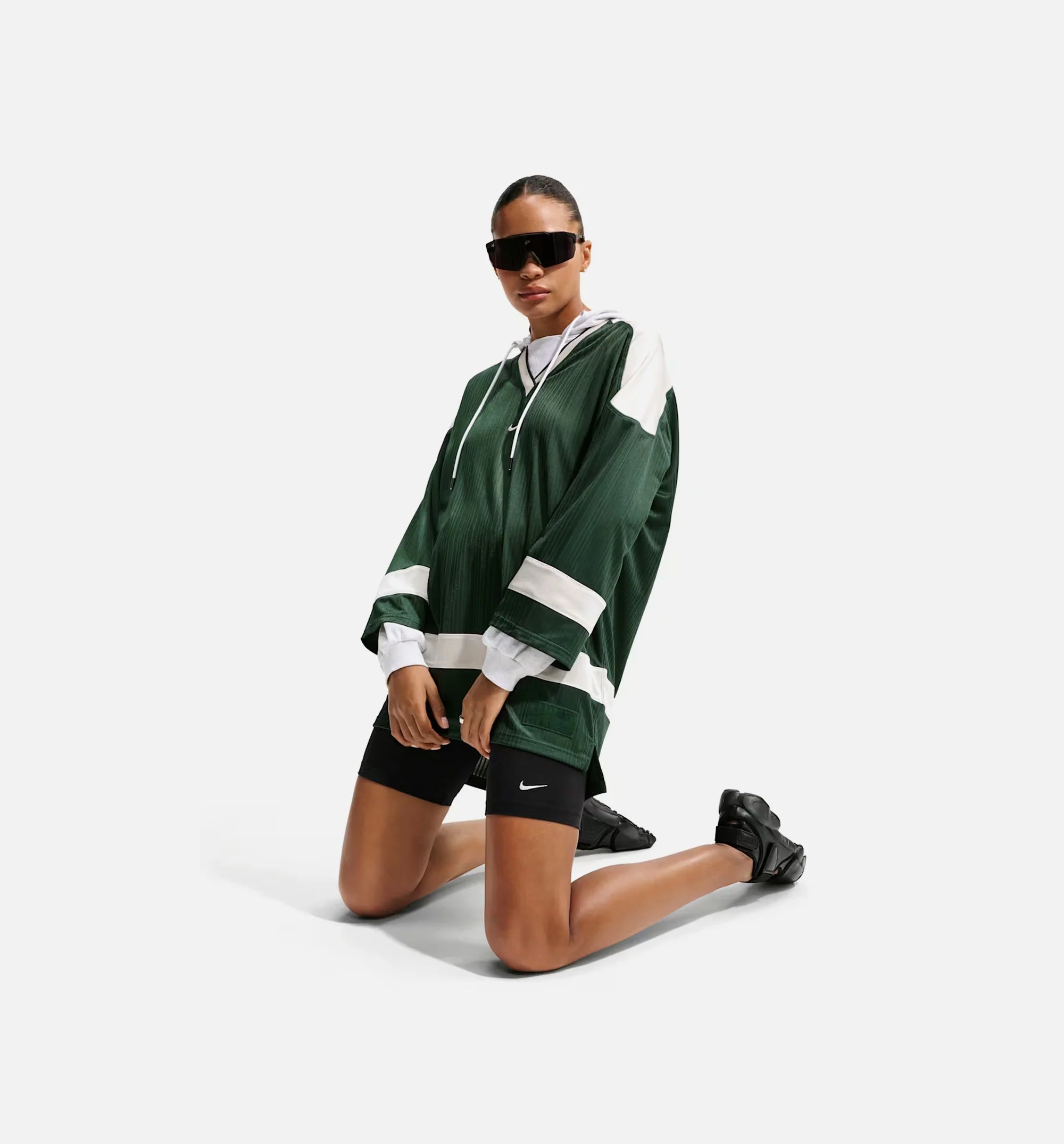NSW Oversized Tunic Womens Jersey Fir Chalk Chalk