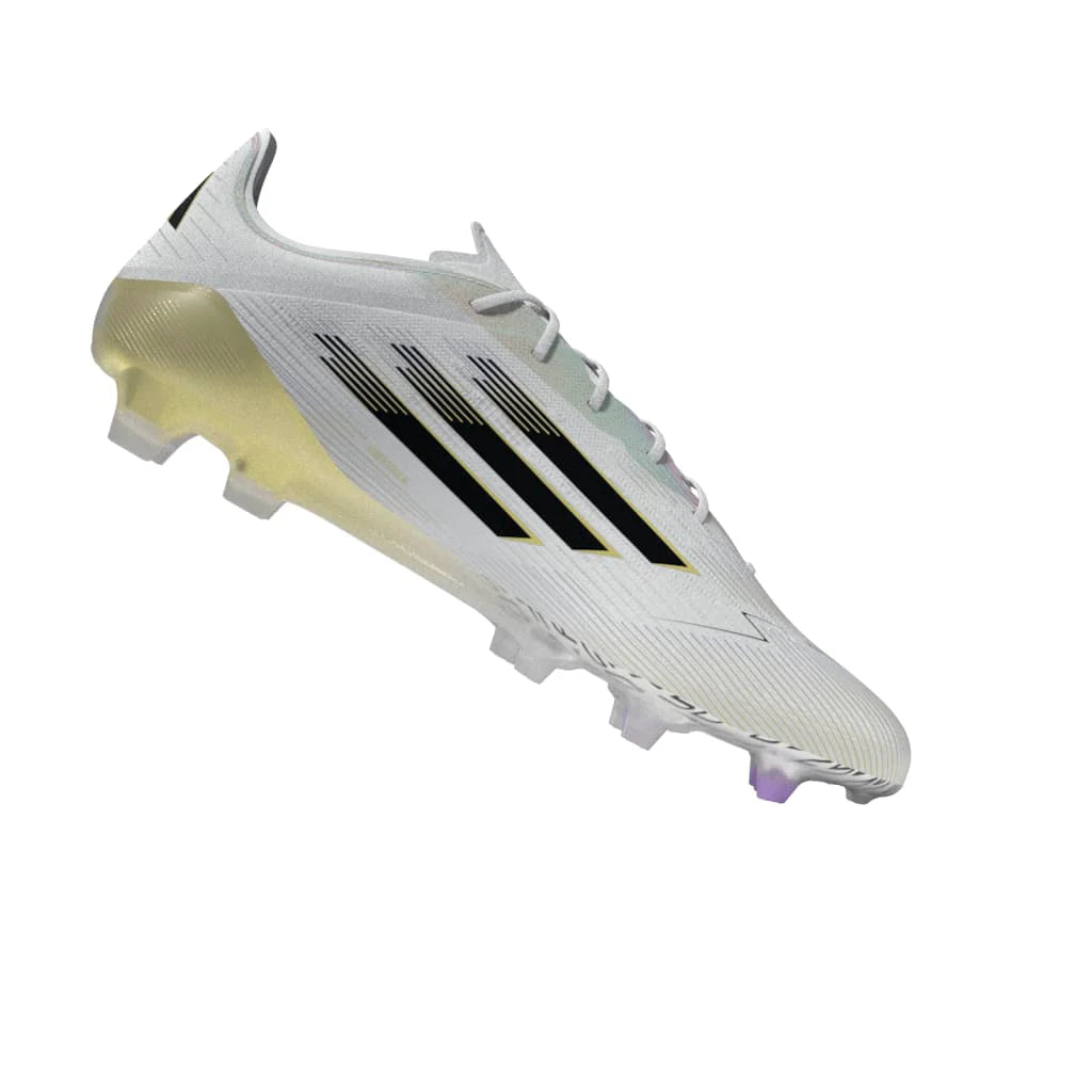 adidas F50 Elite Firm Ground Boots White Black