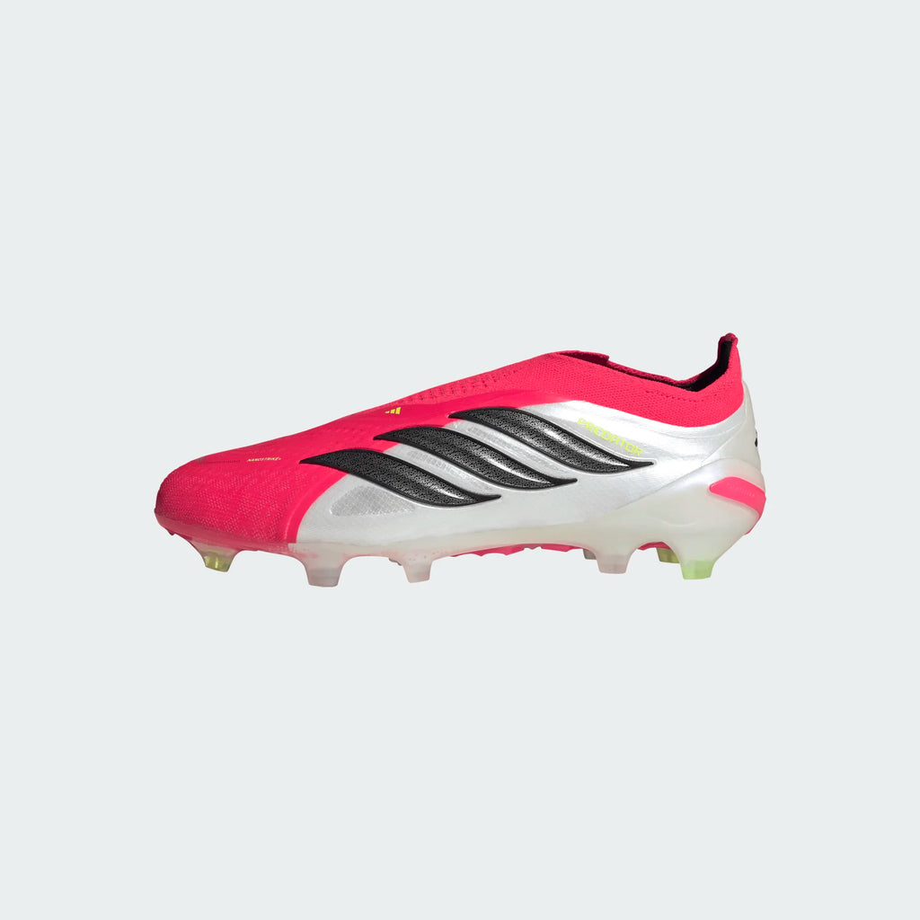 adidas Predator Elite Laceless FG Firm Ground Mens Soccer Cleats Red Black White