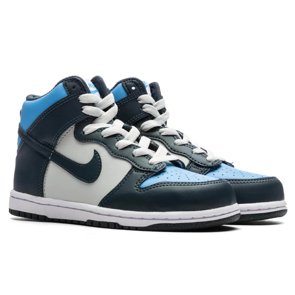 Dunk High PS Deep Jungle University Gold Light Silver
