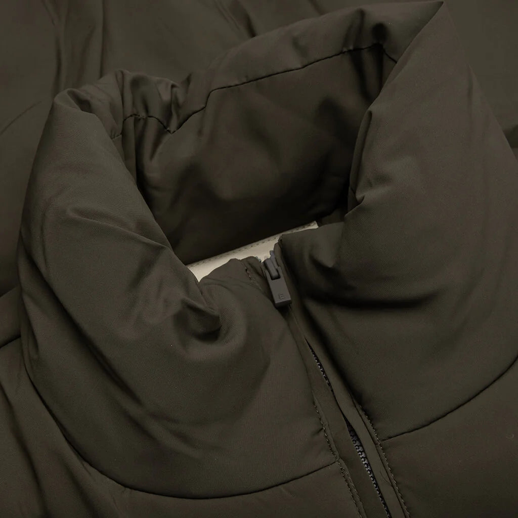 Nylon Puffer Jacket Off Black