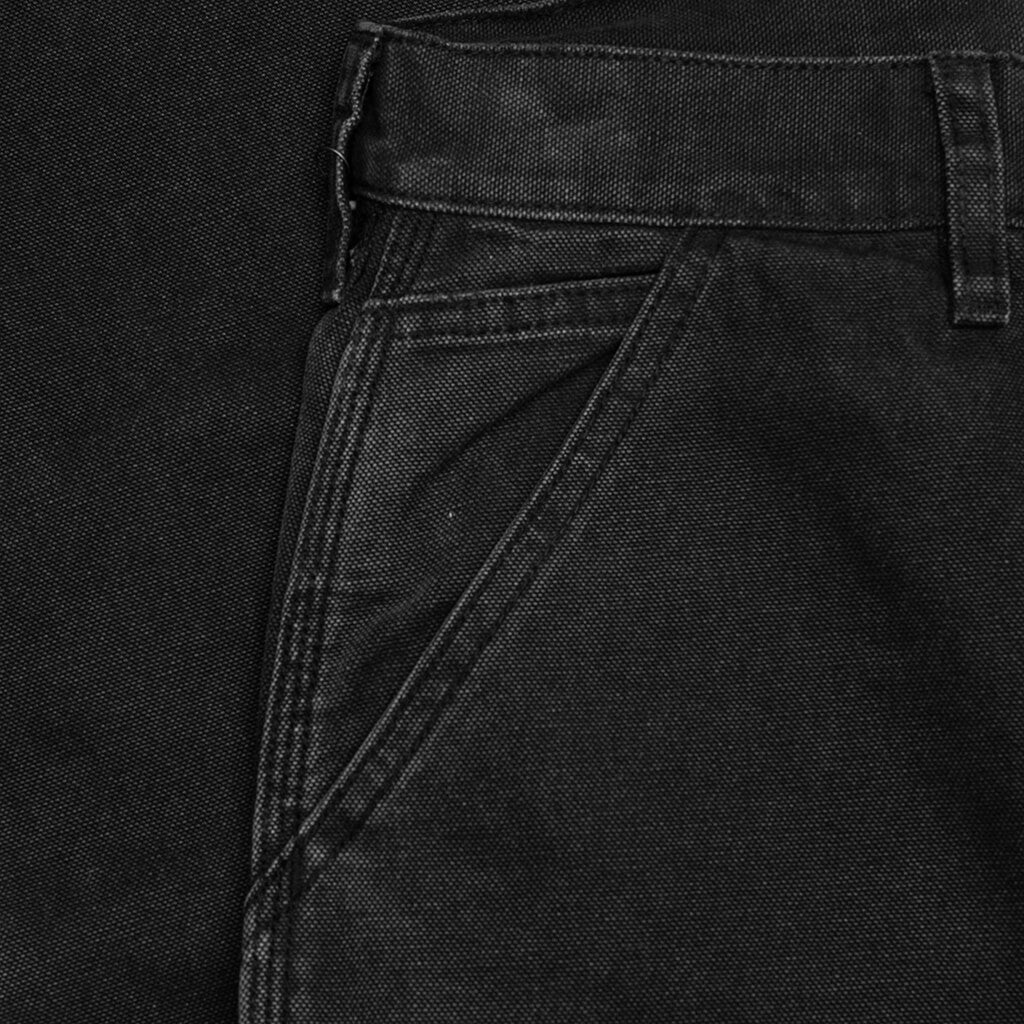 Canvas Double Knee Work Pant Black
