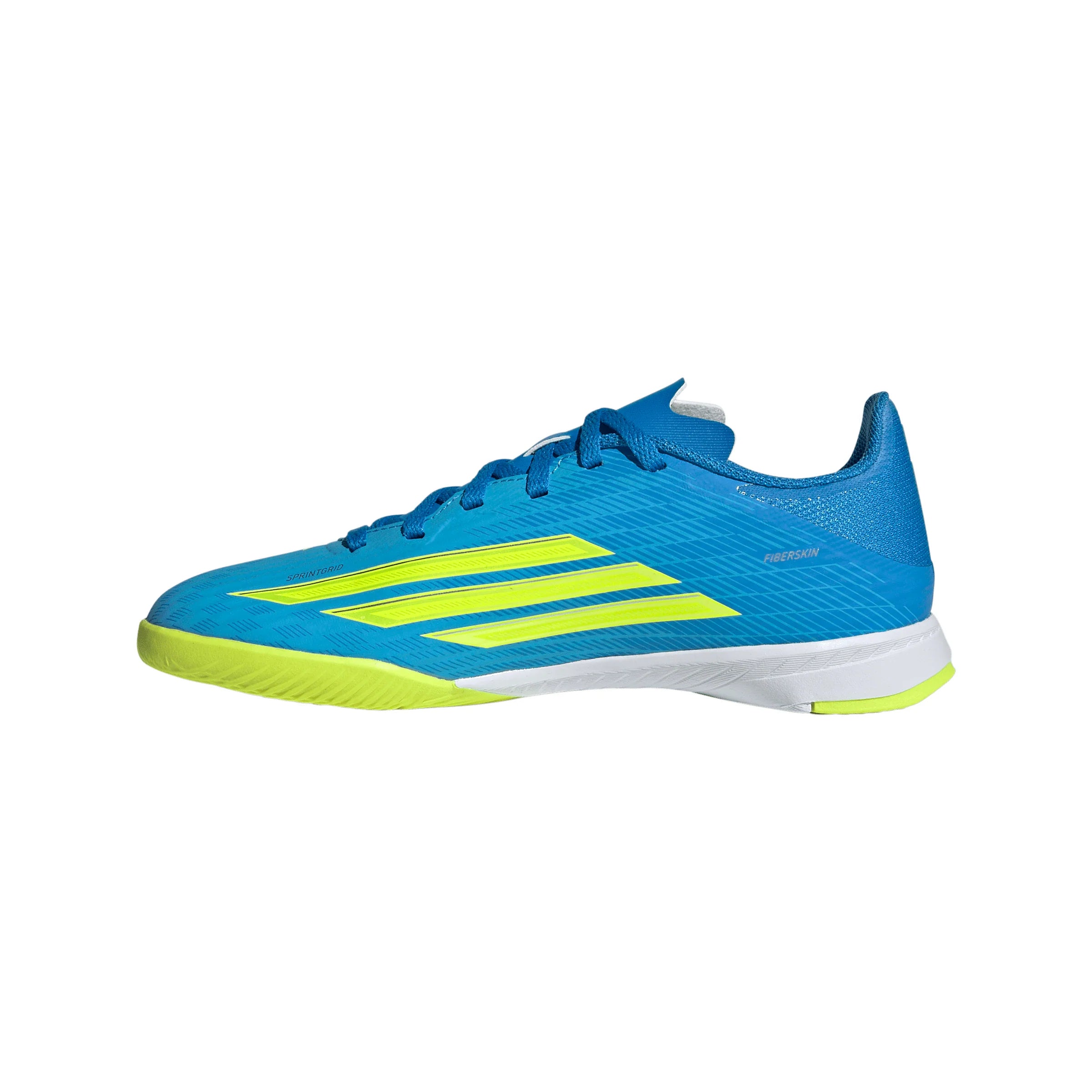 adidas F50 League IN Indoor Youth Soccer Shoes Blue Yellow Aqua