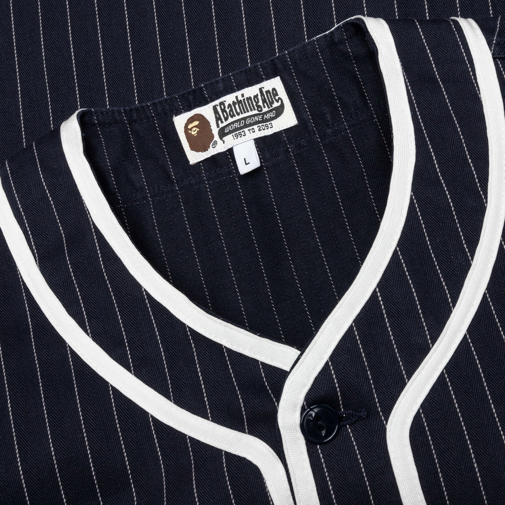 A Bathing Ape Baseball Shirt Navy