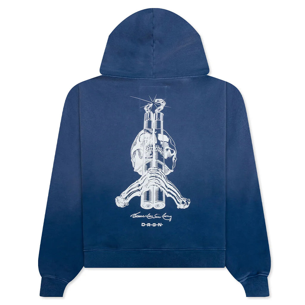 Bones Hoodie Faded Navy