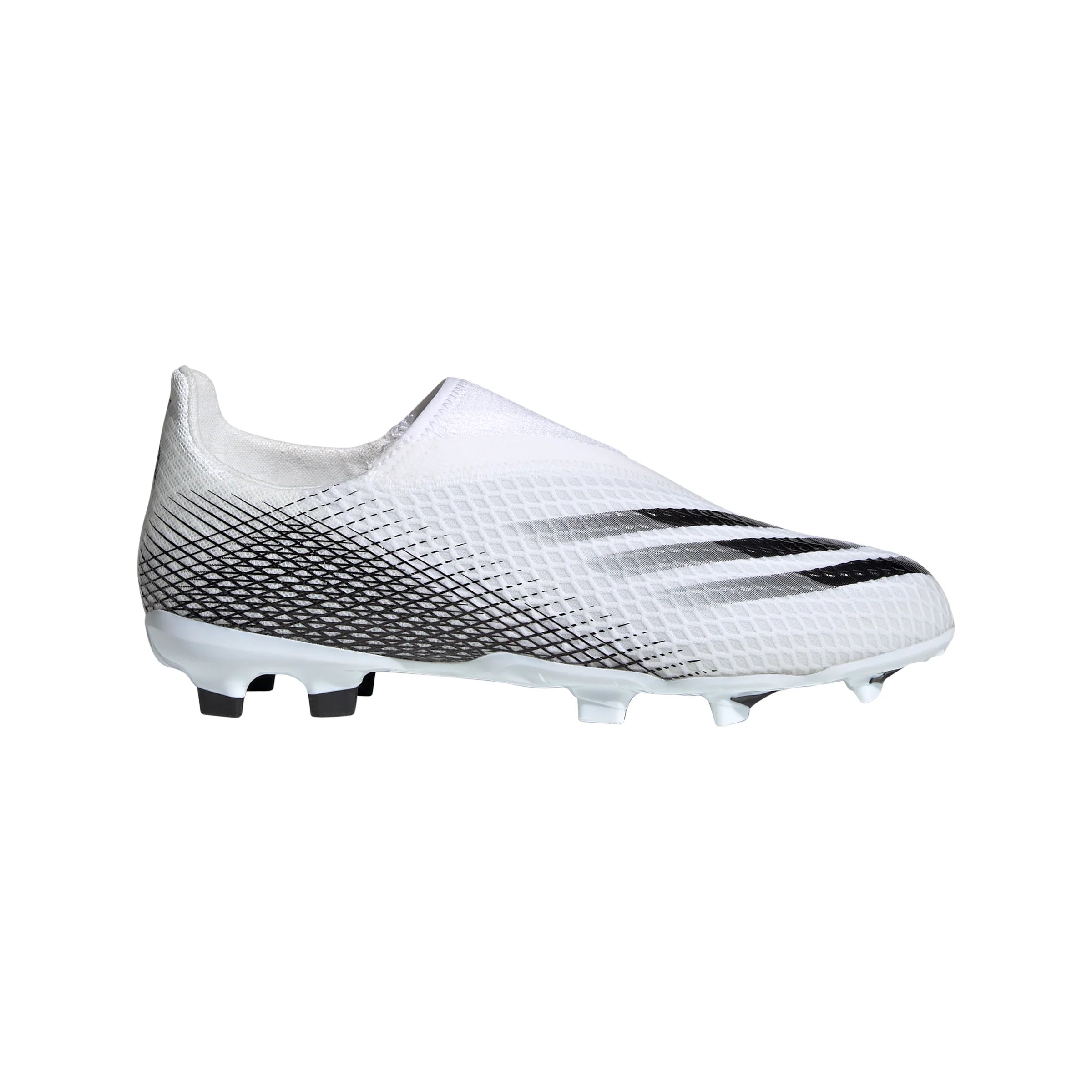 adidas X Ghosted3 Laceless Firm Ground Boots White Blac