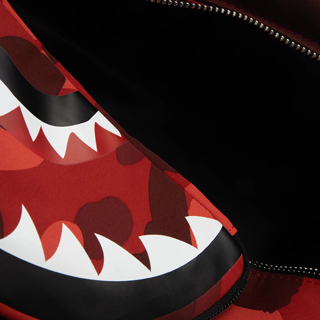 Color Camo Shark Daypack Red