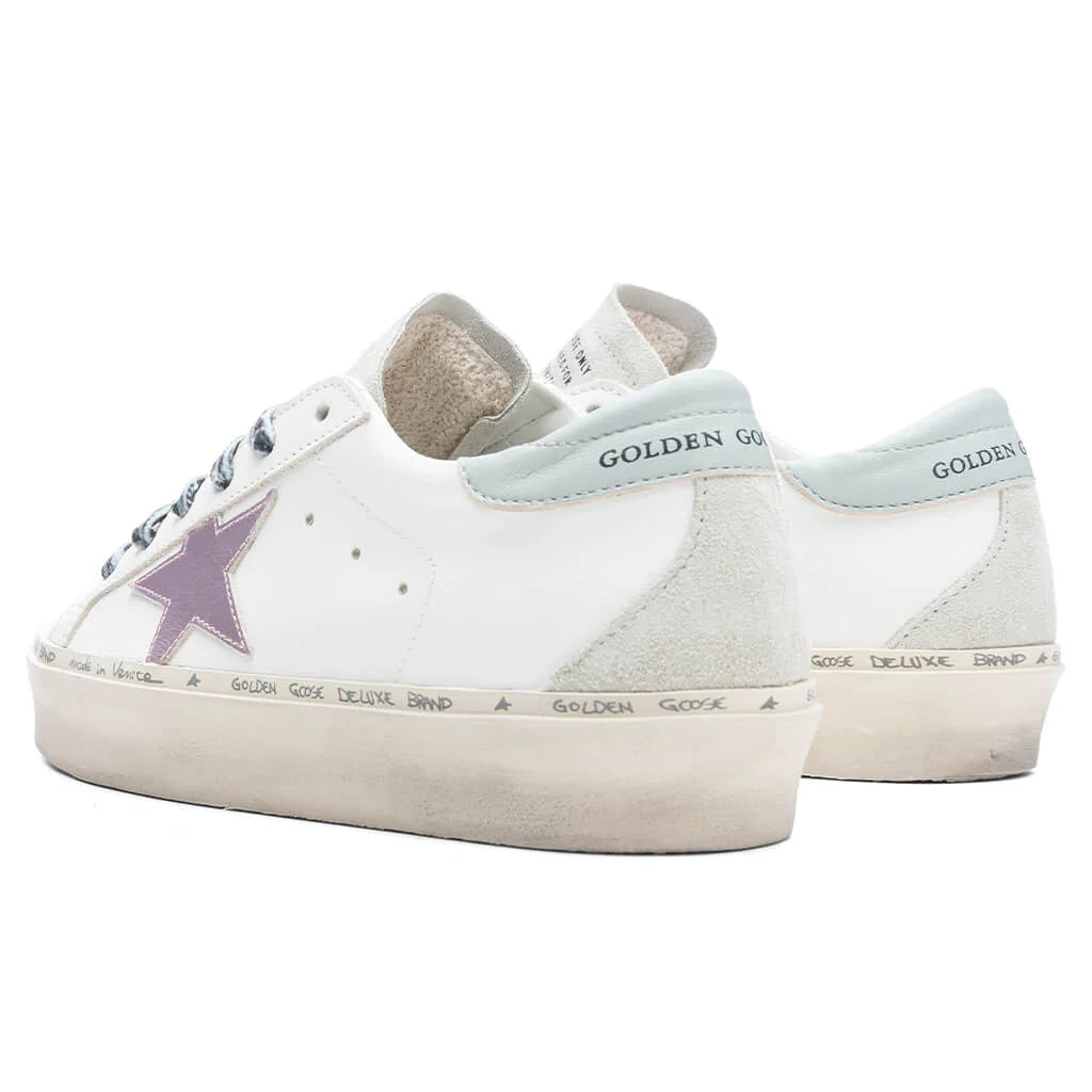 Womens Hi Star Leather Upper and Star Optic White Grey Dawn Orchid Hush