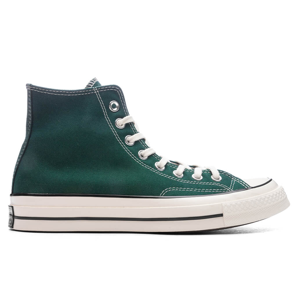 Chuck 70 Hi Green Envy Egret Black
