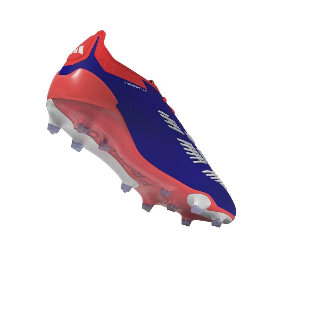 adidas Predator Elite FG Mens Firm Ground Soccer Cleats Lucid Blue White Solar Red