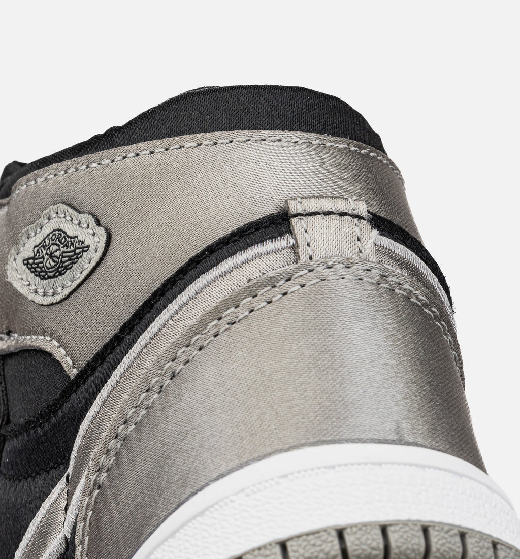 Air Jordan 1 Retro High OG Satin Shadow Infant Toddler Lifestyle Shoe Black Medium Grey White