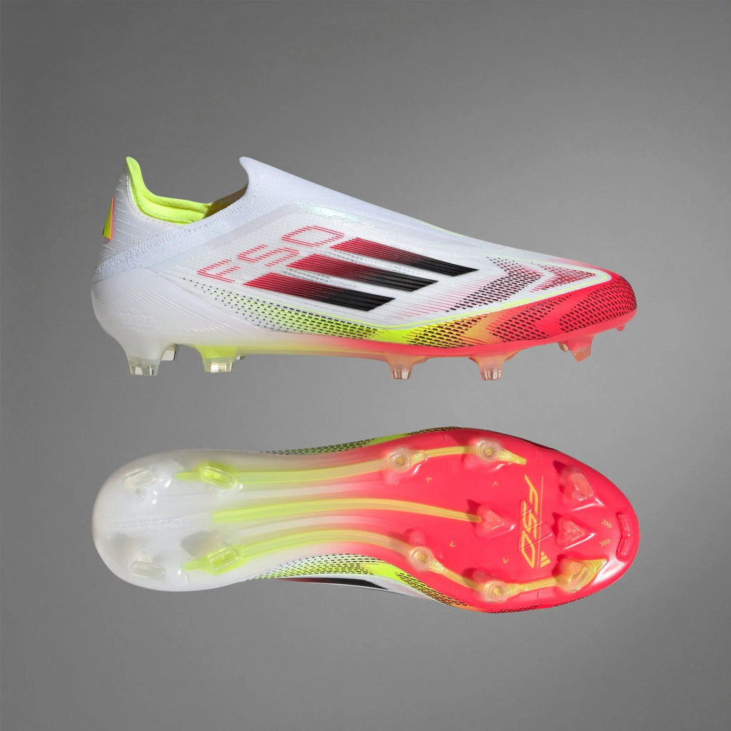 adidas F50 Elite Laceless Firm Ground Mens Soccer Cleats White Black