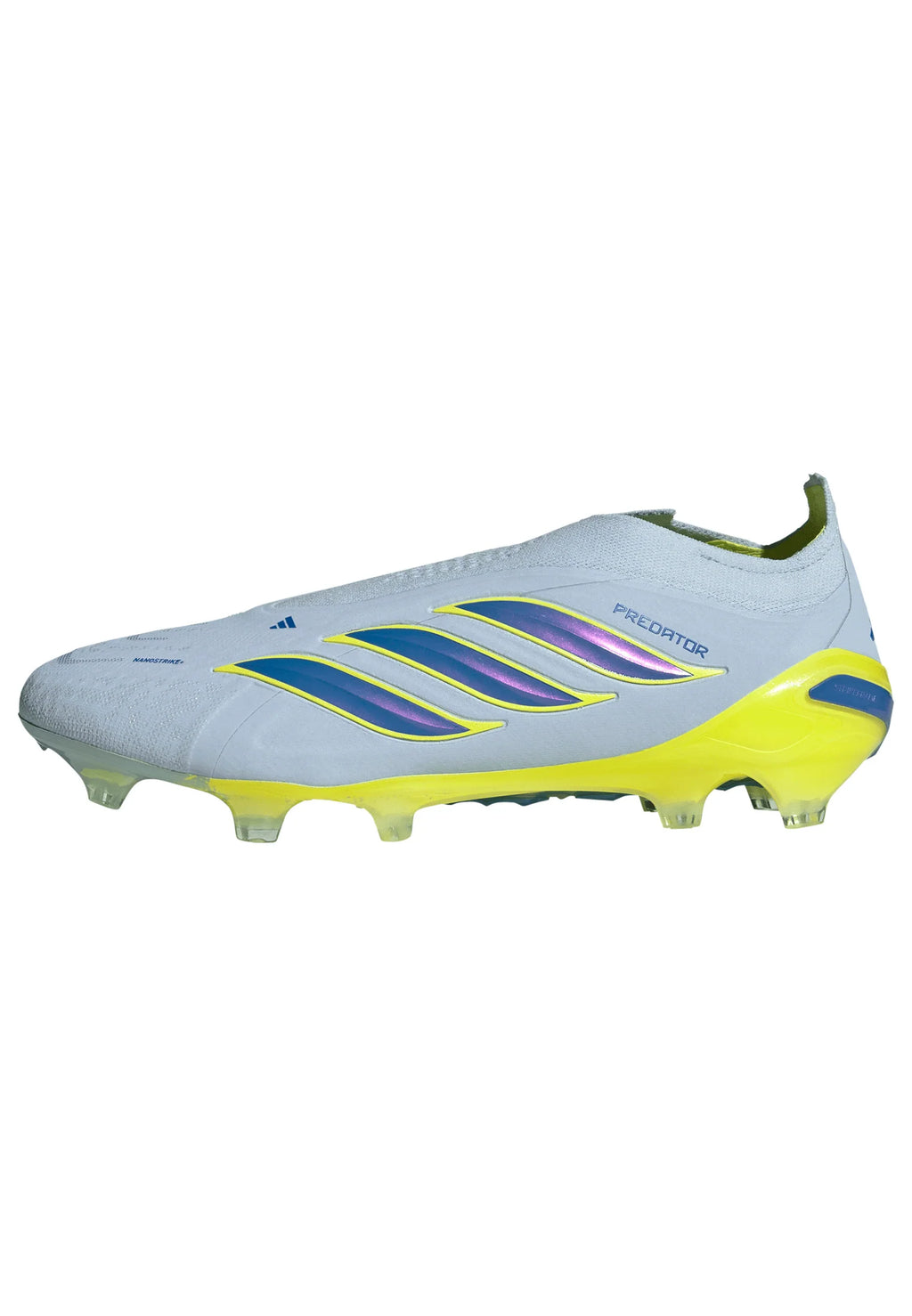 adidas Predator Elite Laceless FG Firm Ground Mens Soccer Cleats Sky Blue Yellow