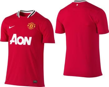 Nike Manchester United Home Boys Jersey 2011 12 R