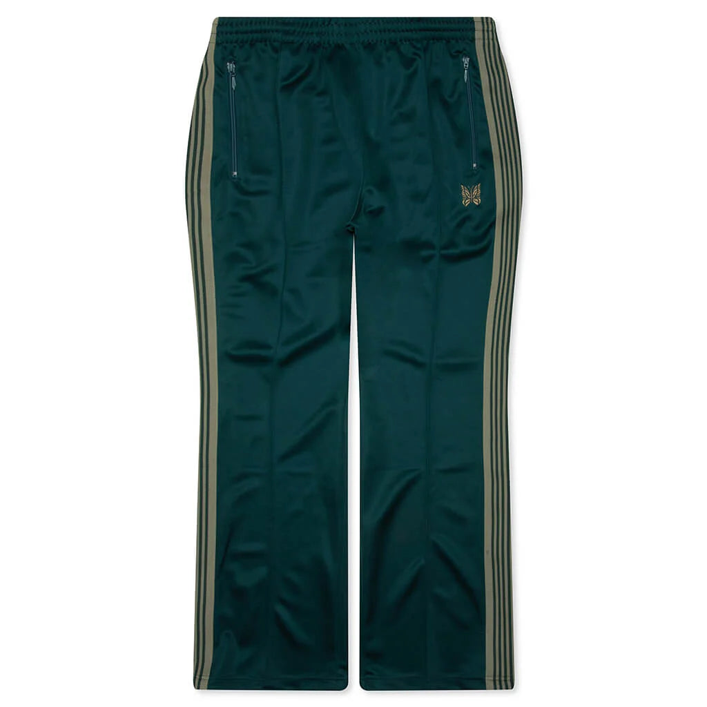 Poly Smooth Boot Cut Track Pant Green