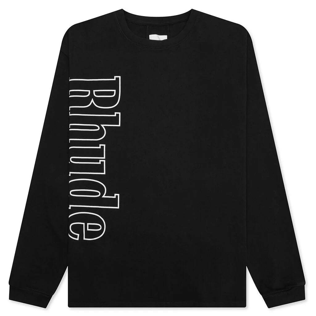 Side Logo L S Tee Vintage Black