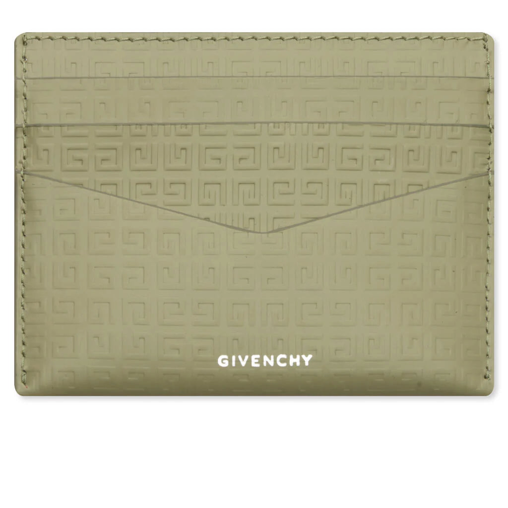 Card Holder in Classic 4G Leather Khaki