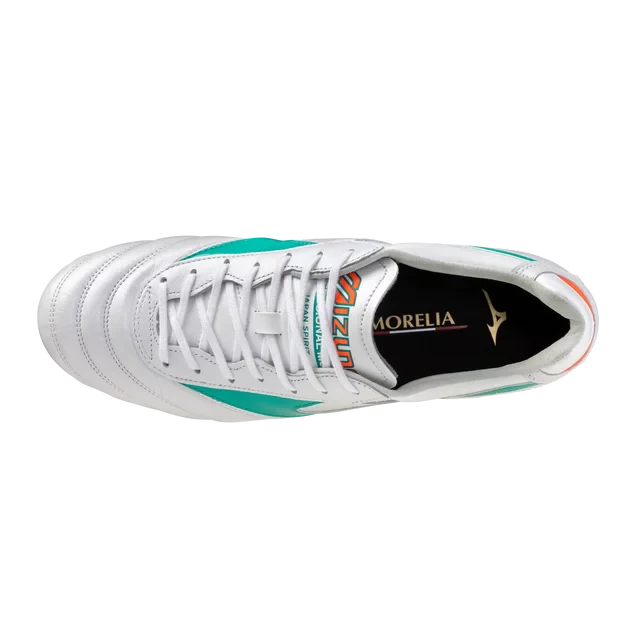 Mizuno Morelia II Japan FG Mens Soccer Cleats White Arcadia