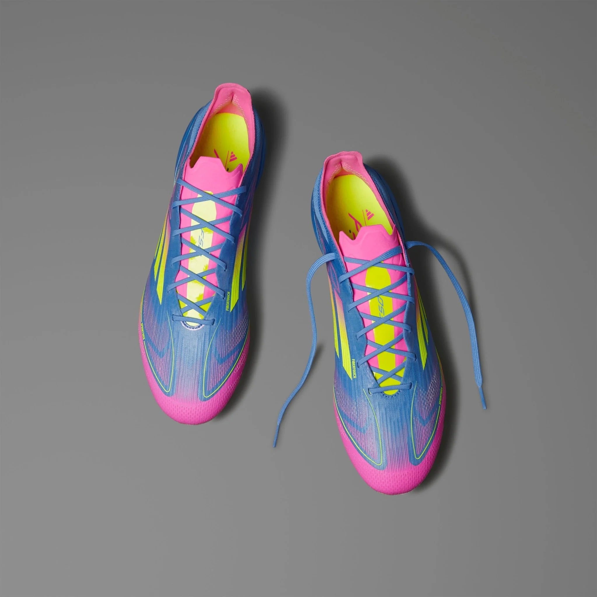 adidas F50 Elite Firm Ground Boots Blue Fusion Lucid Lemon Lucid Pink
