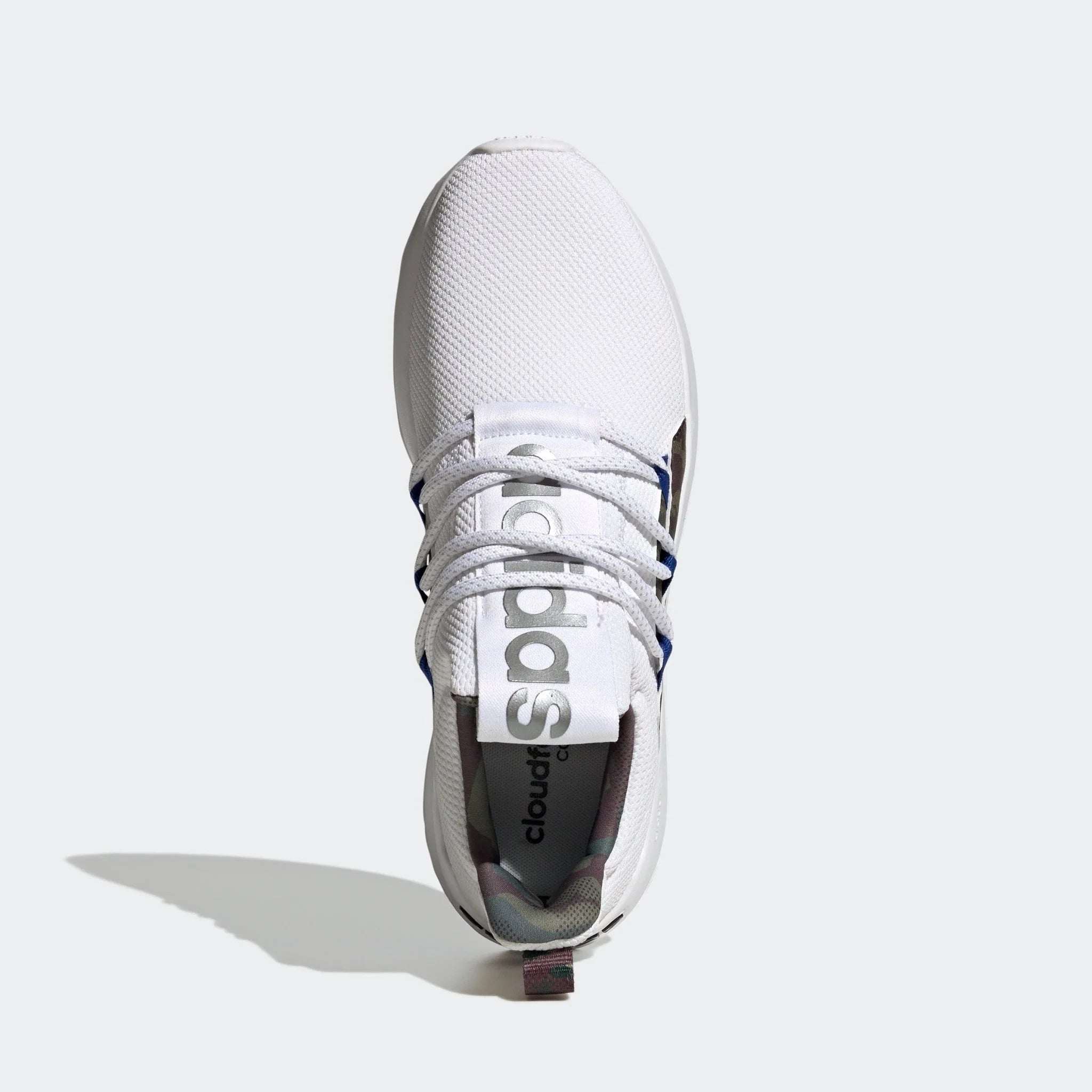 adidas Lite Racer Adapt 4 Cloudfoam Lifestyle Running Slip On Shoes Whjite Royal