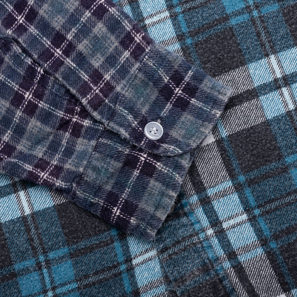 7 Cuts Wide Flannel Shirt Assorted