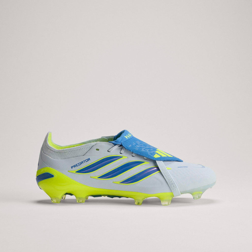 adidas Predator Elite Fold Over Tongue FG Firm Ground Mens Soccer Cleats Sky Blue Yellow