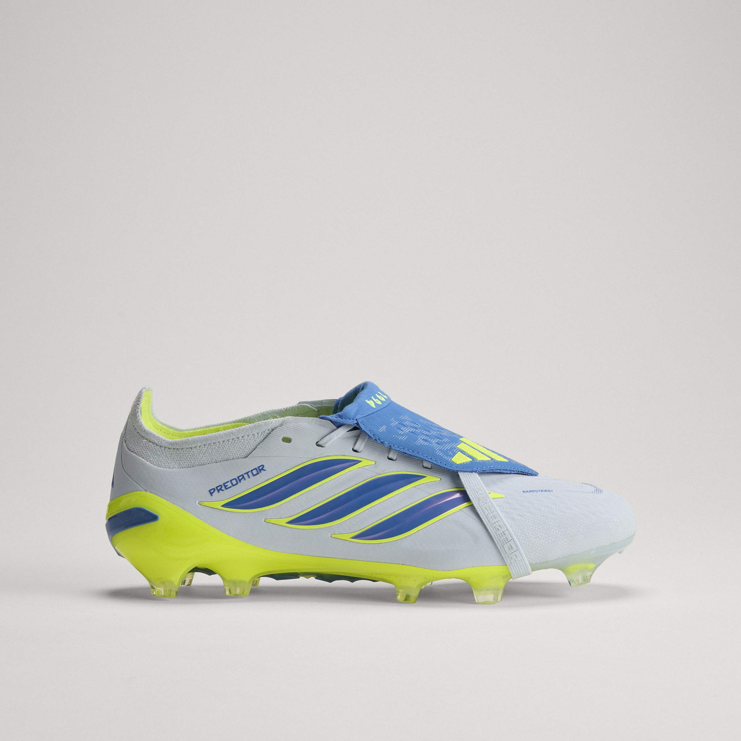 adidas Predator Elite Fold Over Tongue FG Firm Ground Mens Soccer Cleats Sky Blue Yellow