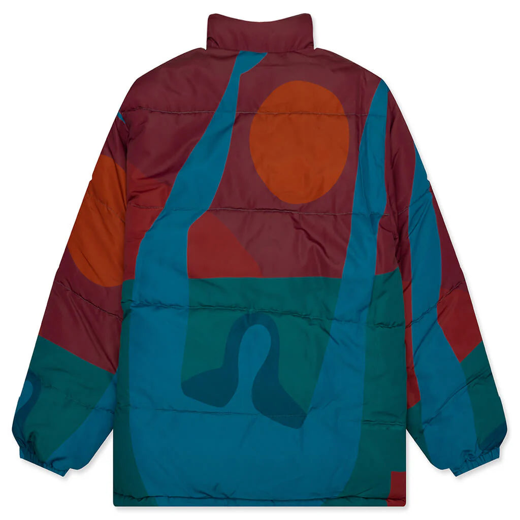 Protect The Sun Reversible Puffer Jacket Brown