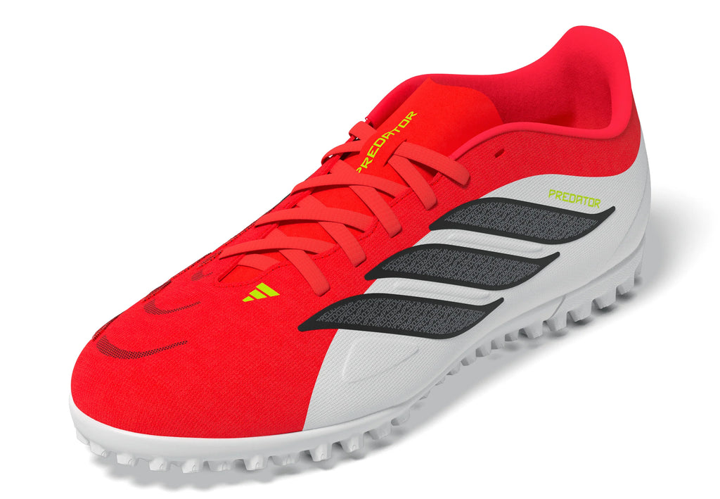adidas Predator Club TF Turf Mens Soccer Cleats Red Black White