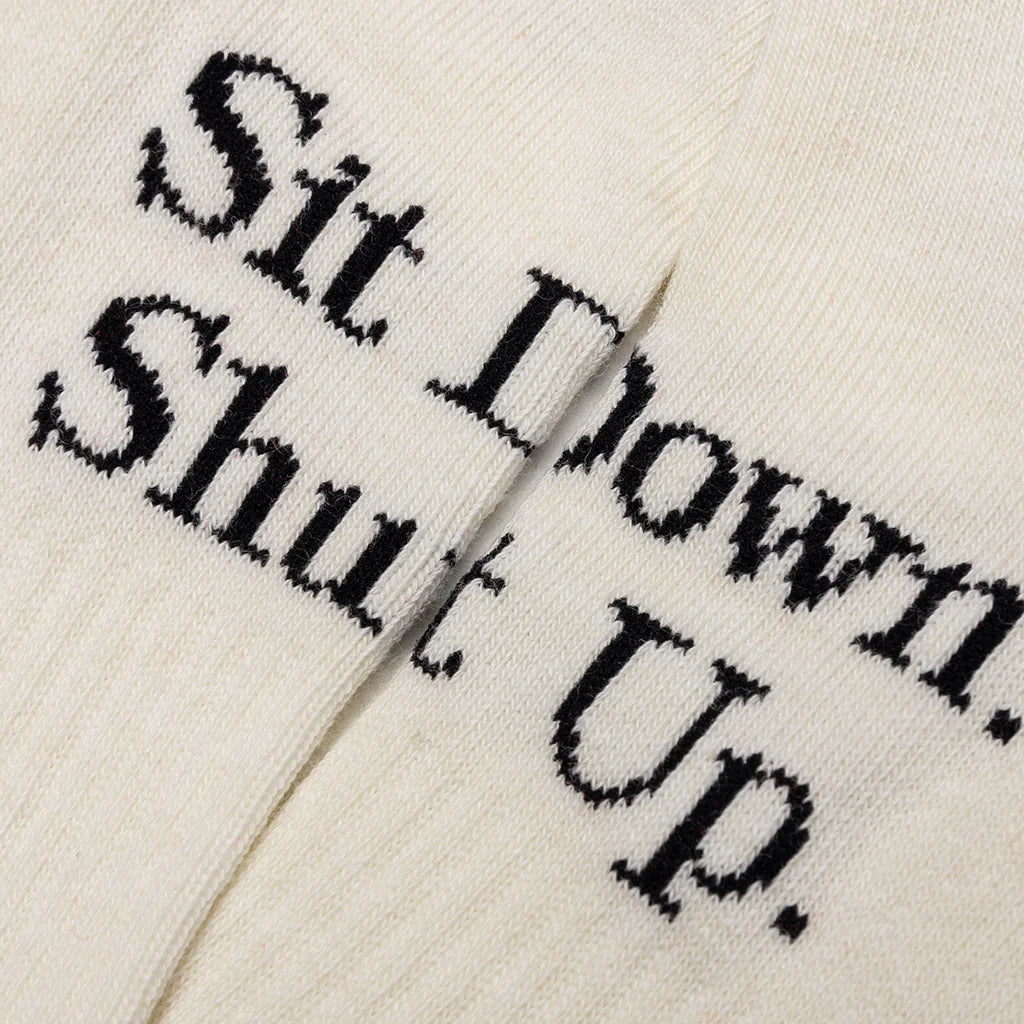 Saint Sit Down Socks Ecru