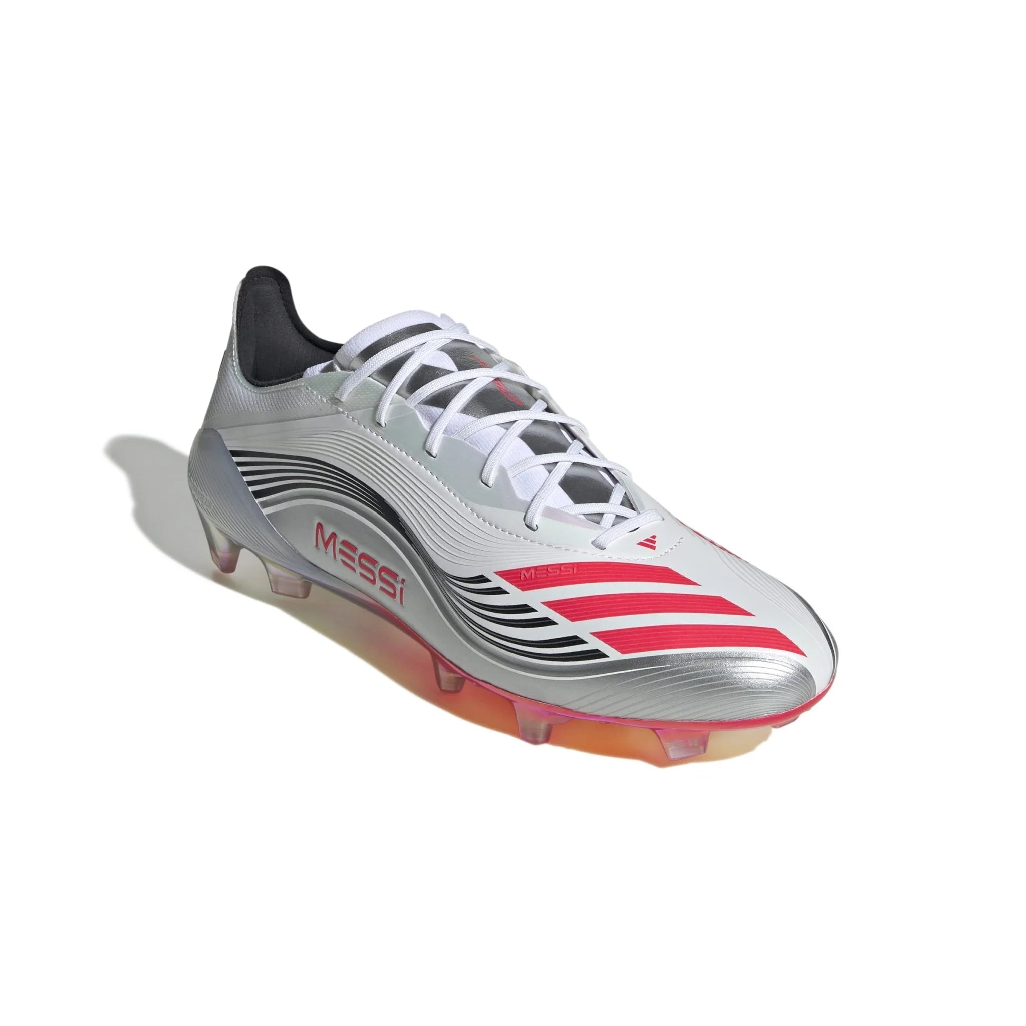 adidas F50 Messi Elite Firm Ground Soccer Cleats White Red