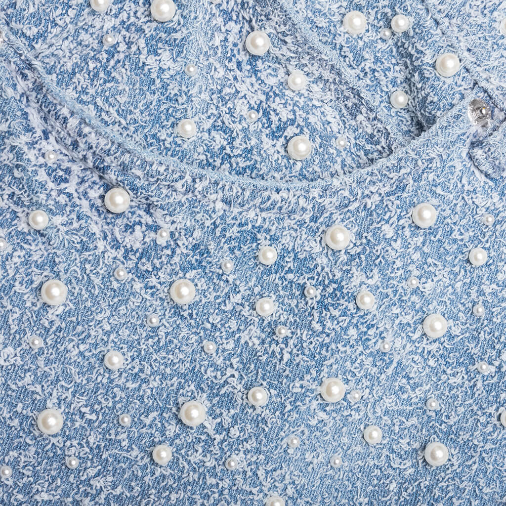 Textured Pearl Light Indigo