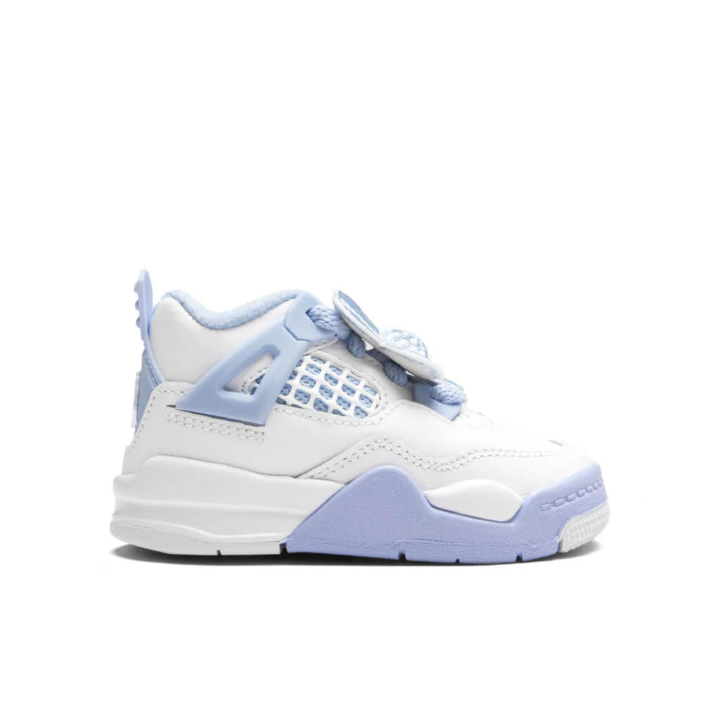 Air Jordan 4 Retro Aluminum TD White Aluminum Blue Tint Oil Green