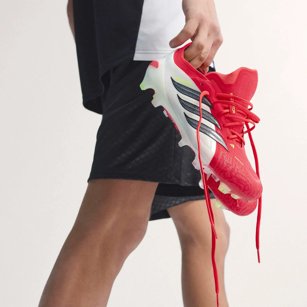 adidas Predator Elite FG Firm Ground Mens Soccer Cleats Lucid Red Black White