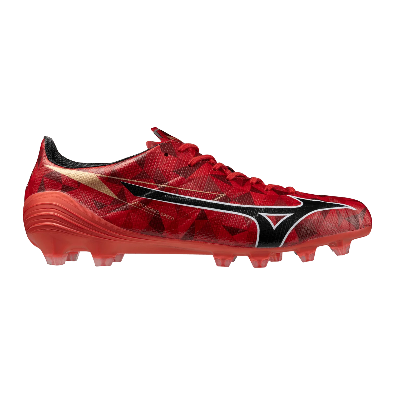 Mizuno Alpha II Japan FG Firm Ground Soccer Cleats Red Black