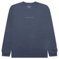 Wordmark Long Sleeve T Shirt Diffused Blue