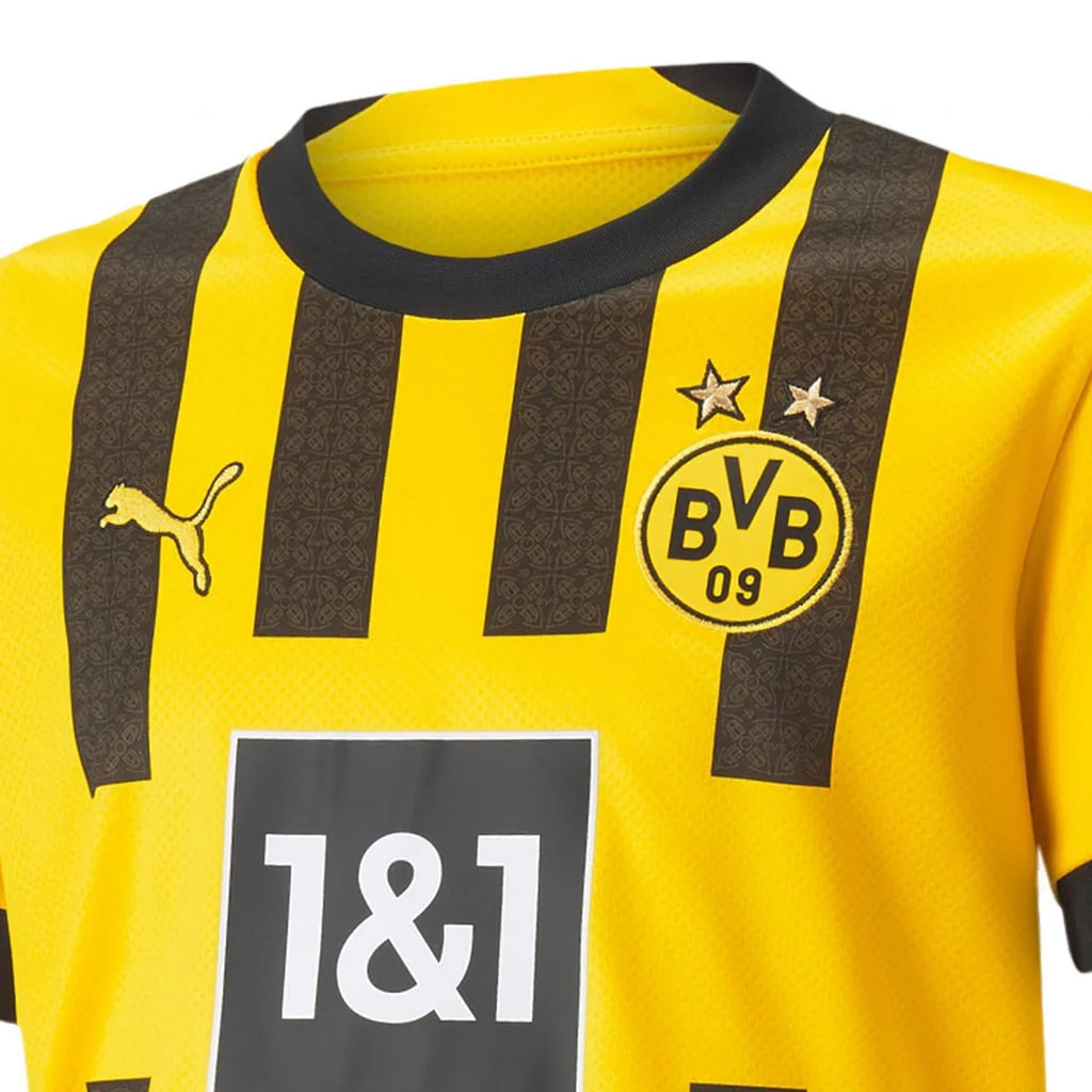PUMA Kids Borussia Dortmund Home Jersey 22 Youth Yellow Black