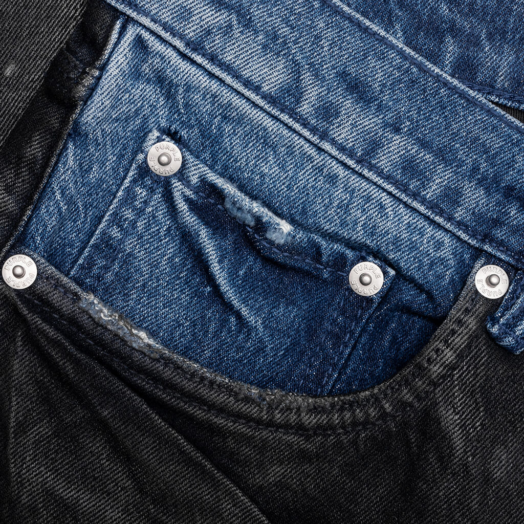 Skinny Coated Indigo Black