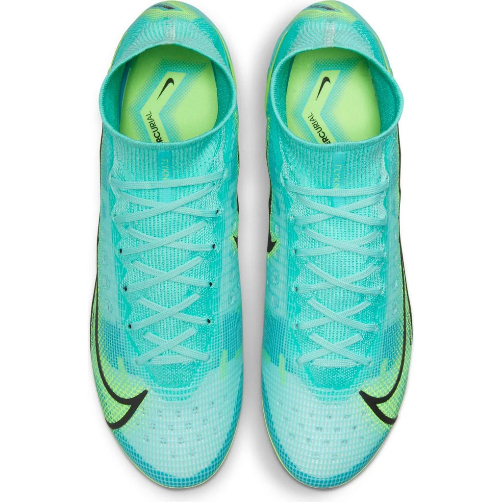 Nike Superfly 8 Elite FG Firm Ground Soccer Cleats Dynamic Turq Lime