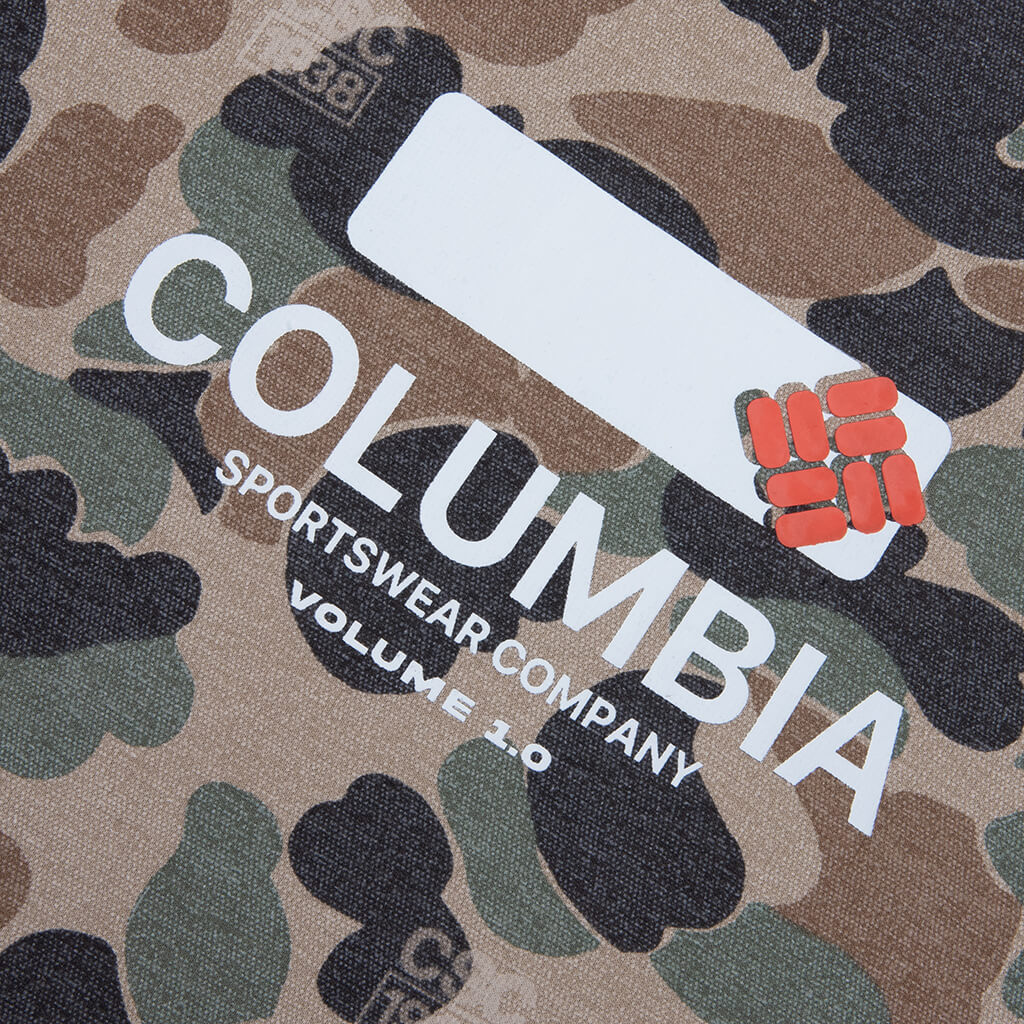 CSC 1938 V1 Printed L S Tee British Tan Duck Camo