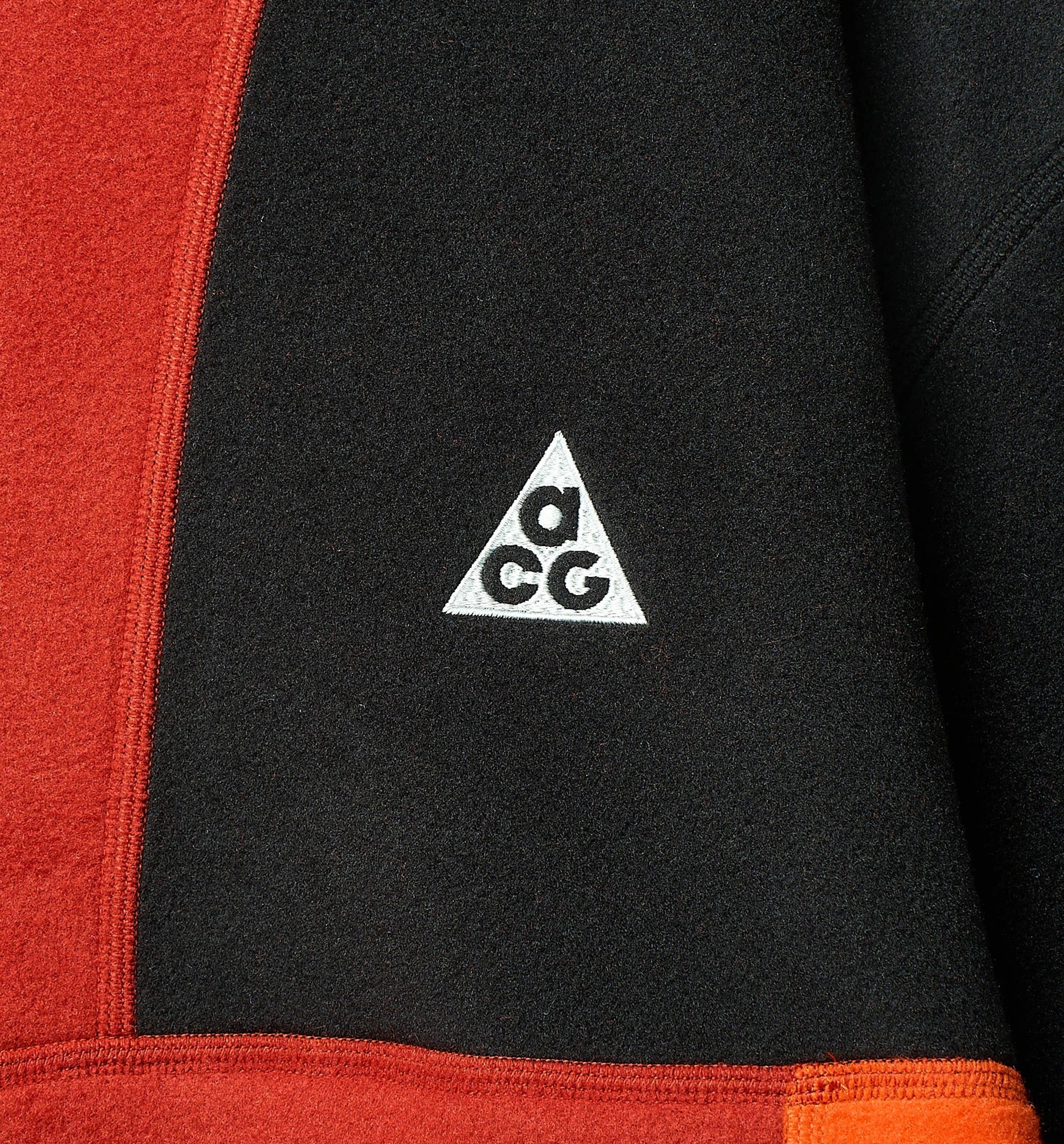 ACG Polartec Wolf Tree Cinnabar Pullover Mens Hoodie Orange Black