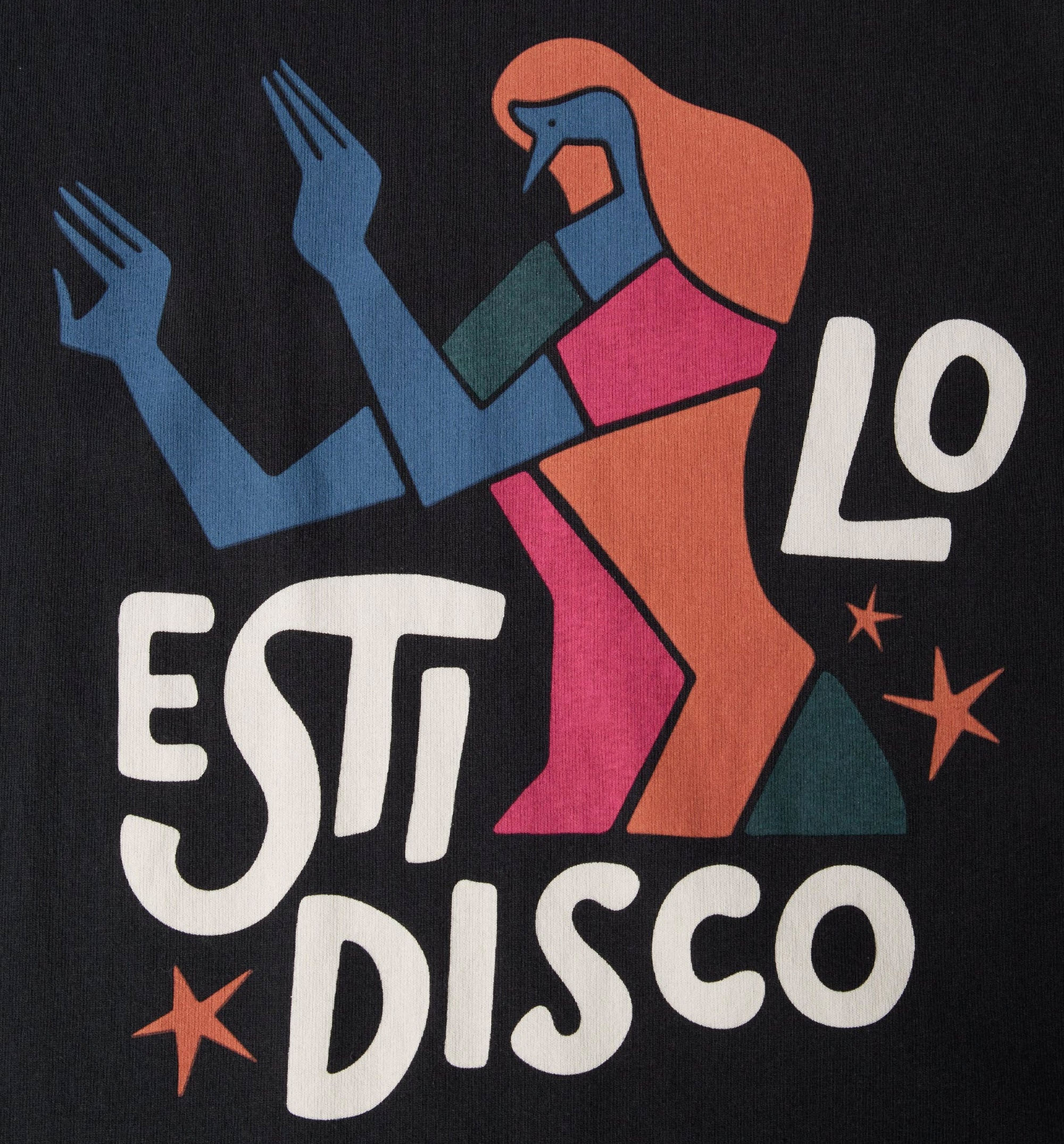 Estilo Disco Mens Short Sleeve Shirt Black