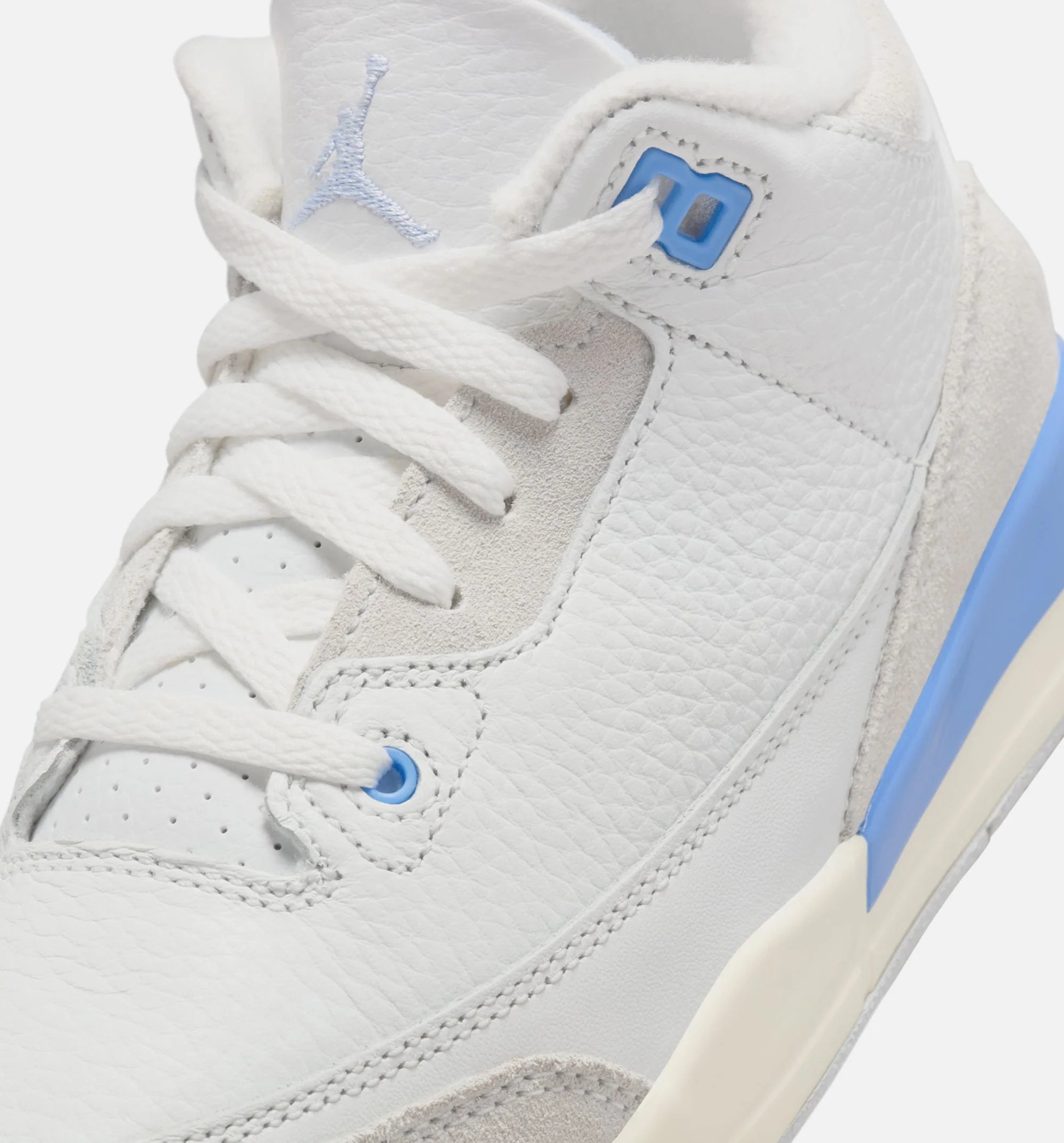 Air Jordan 3 Retro Lucky Shorts Preschool Lifestyle Shoe Summit White Hydrogen Blue Legend Blue