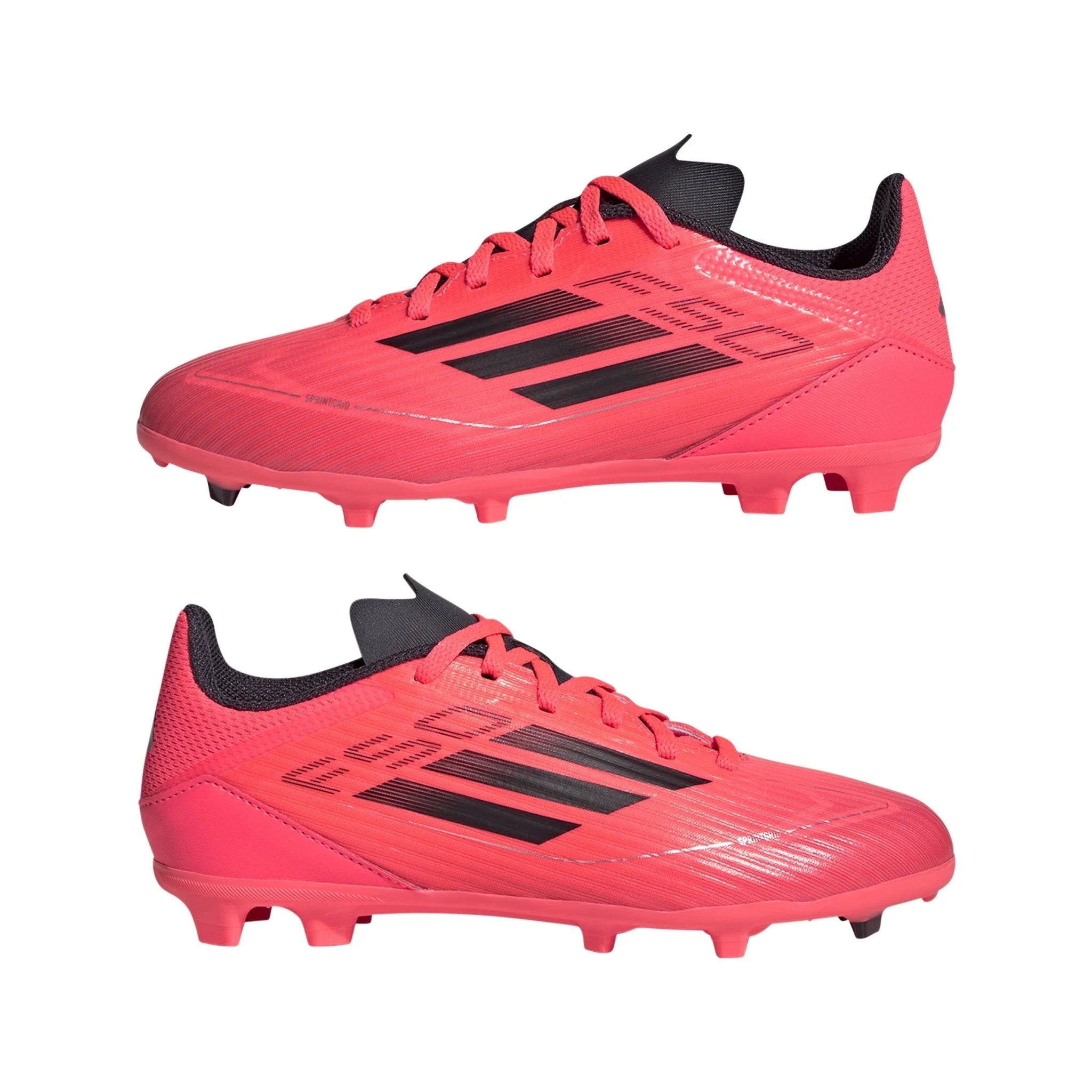 adidas Kids F50 League FG MG Multi Ground Soccer Cleats Turbo Black