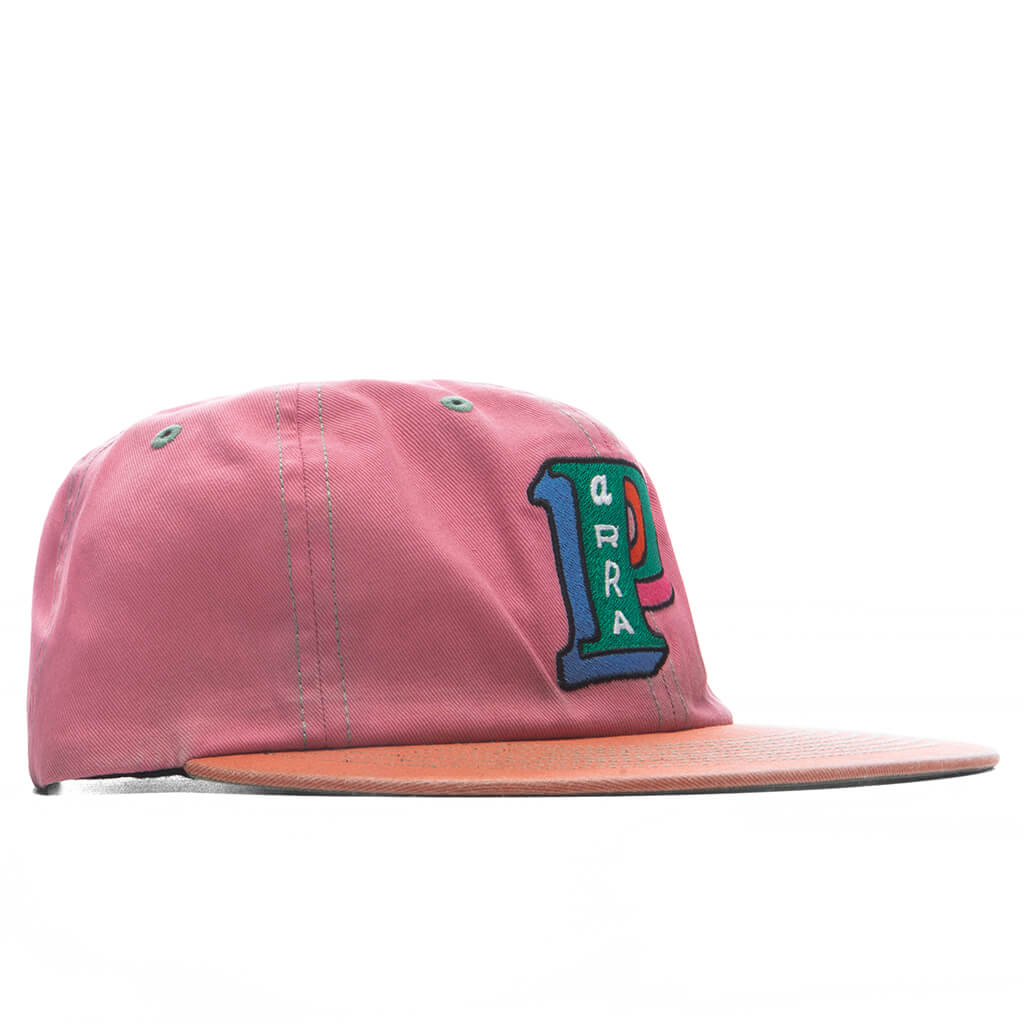 Slanted P 6 Panel Hat Pink