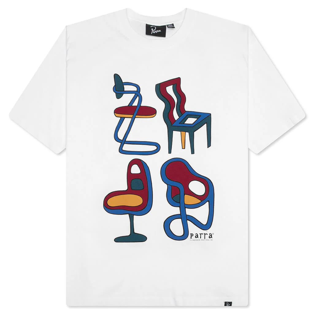 Unreasonable Chairs T Shirt White
