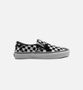 Overprint Check Classic Slip On Mens Shoe Checkerboard Black White